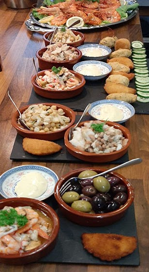 Ein leckeres mediterranes Buffet